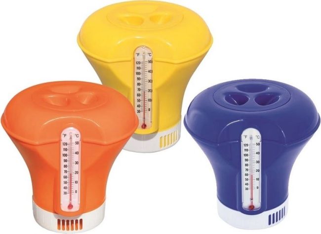 Klordispenser m/termometer (til små og store tabletter)