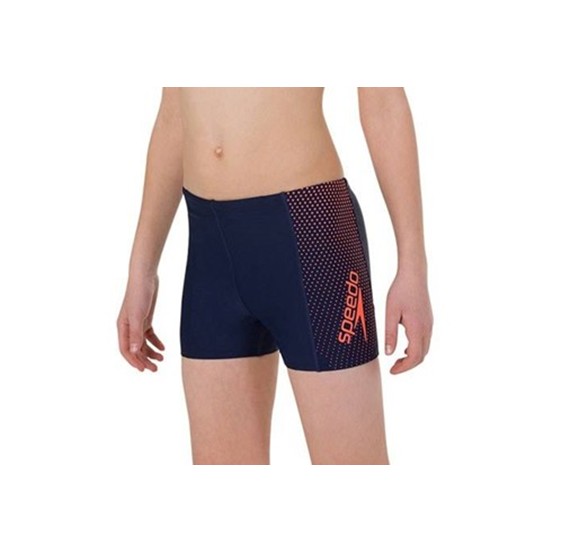 SPEEDO Gala Logo PNL Aquashort Jr (Navy/orange)