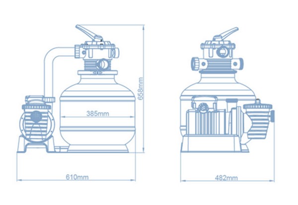 Bestway sandfiltersystem, 11.355 l/t