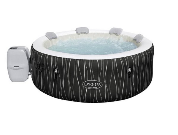Lay-Z-Spa Hollywood Luxe AirJet m/LED lys (op til 6 pers.) inkl. 4 stk. nakkepuder